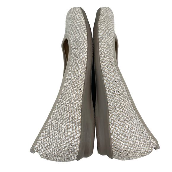 Earthies Ennis Ballet Flats 6 Taupe Silver Orthotic Arch Support Comfort - Picture 11 of 15